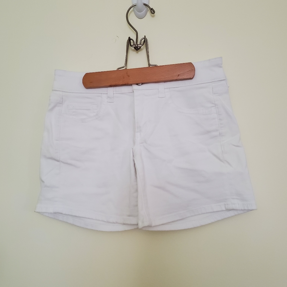 AEO Super Stretch White Shorts